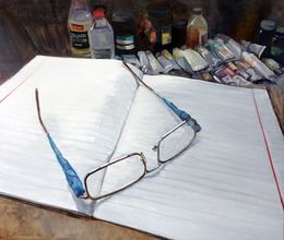 Painting, Dad's glasses, Anatoly Varvarov