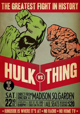 Drucke, Hulk vs The Thing, Dong Oan