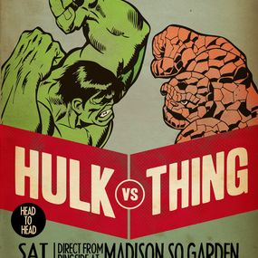Print, Hulk vs The Thing, Dong Oan
