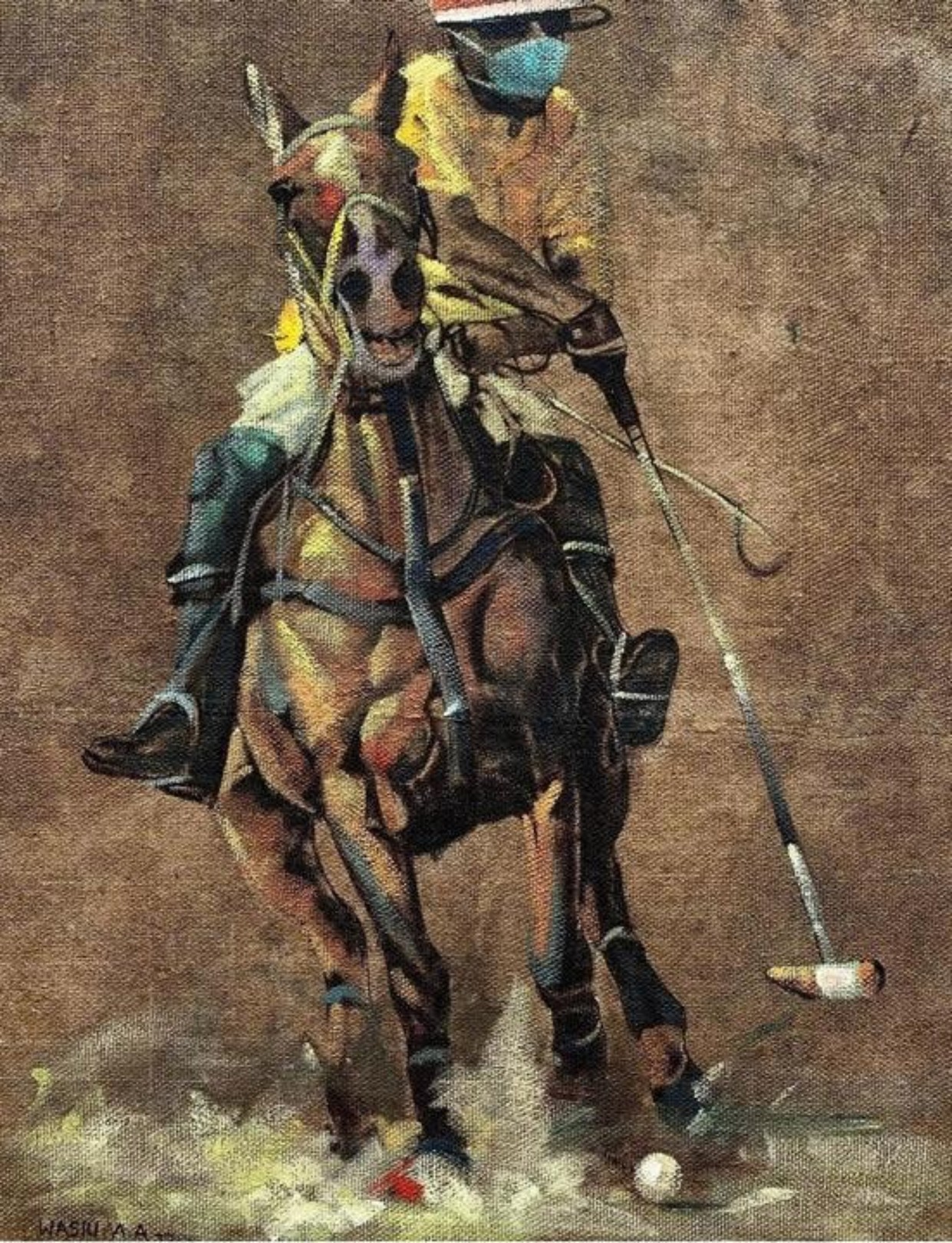 Wasiu Adelakun, Best Target Shot - 21st Century, Contemporary, Figurative Portrait, Horse Rider Wasiu Adelakun, Best Target Shot - 21st Century, Contemporary, Figurative Portrait, Horse Rider