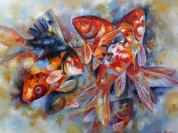 Painting, Seven goldfish, Voichenko Sergiy