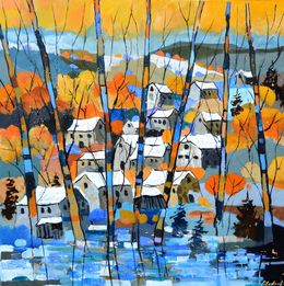 Painting, Quiet autumn 7724, Pol Ledent