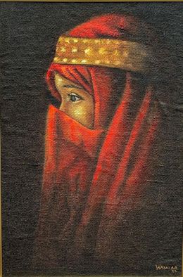 Peinture, Befitting - 21st Century, Contemporary, Figurative Portrait, Religious, Women, Wasiu Adelakun