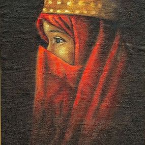 Gemälde, Befitting - 21st Century, Contemporary, Figurative Portrait, Religious, Women, Wasiu Adelakun