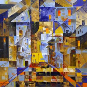 Gemälde, Old town in the evening, Voichenko Sergiy