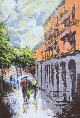 Peinture, Rainy Day in Yerevan, Aram Movsisyan