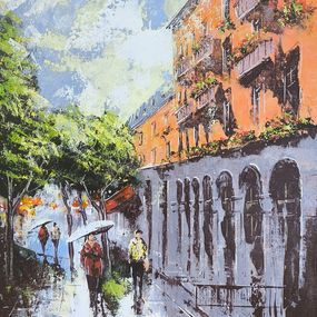 Gemälde, Rainy Day in Yerevan, Aram Movsisyan