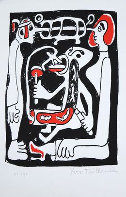 Drucke, Composition aux personnages (B), Yvon Taillandier