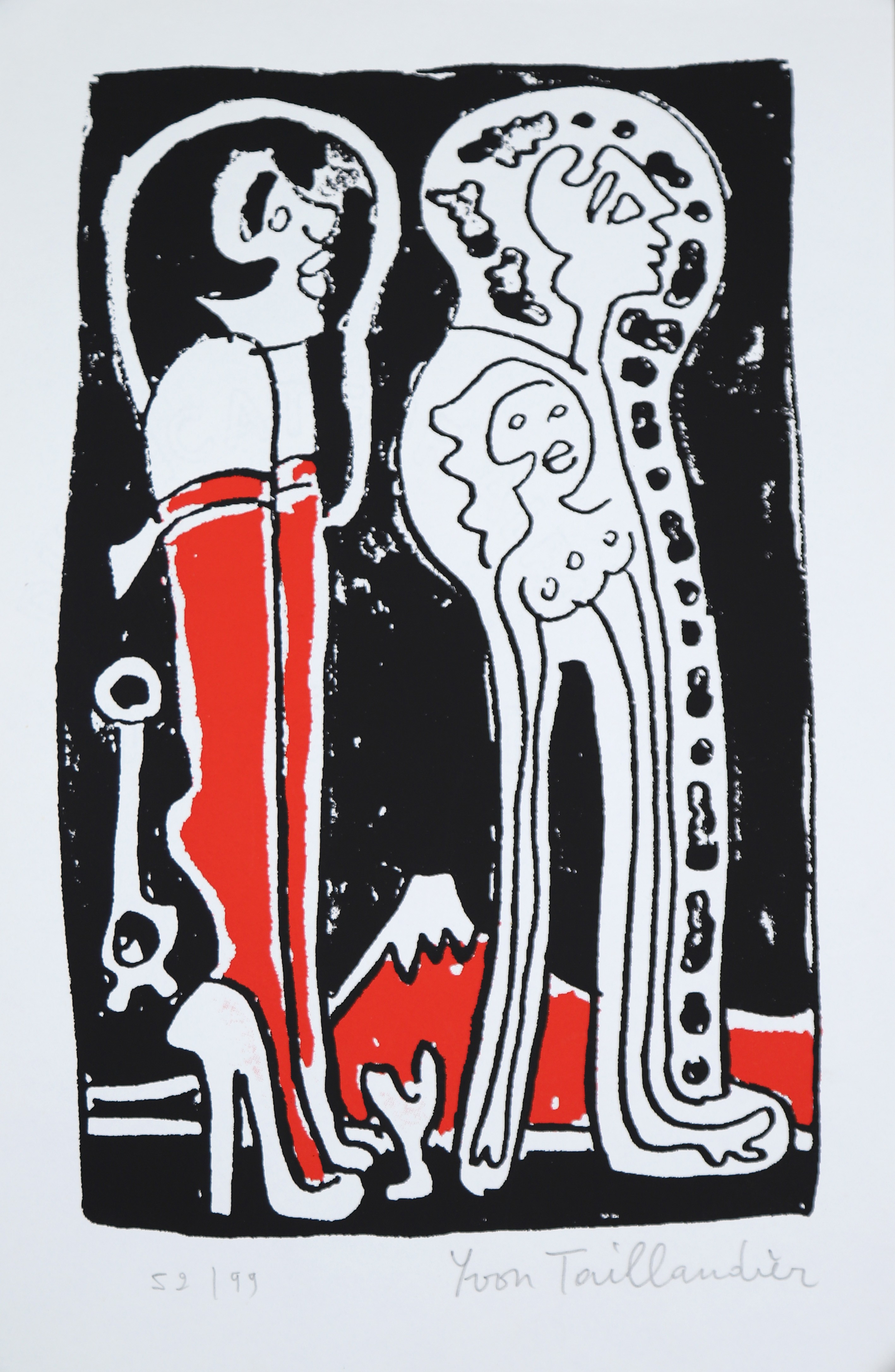 Yvon Taillandier, Composition aux personnages (D) Yvon Taillandier, Composition aux personnages (D)