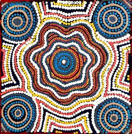 Peinture, Mina Mina Jukurra (Mina Mina Dreaming) - Ngalyipi, Grace Napangardi Woods