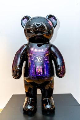 Sculpture, Fashion Bear Purple, Roy van der Laars