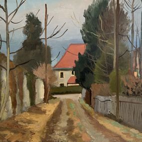 Painting, Petit chemin de campagne, Henry Meylan