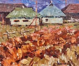 Gemälde, Road to the village, Ivanyuk Oleksiy