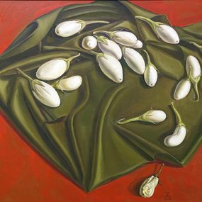 Gemälde, White aubergines, Andreas Charalambous