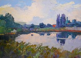 Gemälde, River bed, Boris Serdyuk