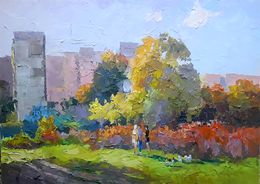Painting, Dog lovers, Boris Serdyuk