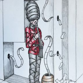 Fine Art Drawings, The Cash Machine, Otto Schade