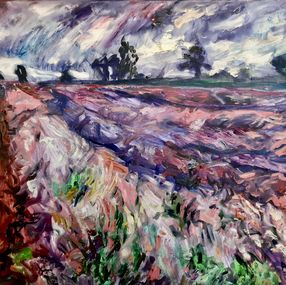 Gemälde, Lavender Field, Anna Privaloff