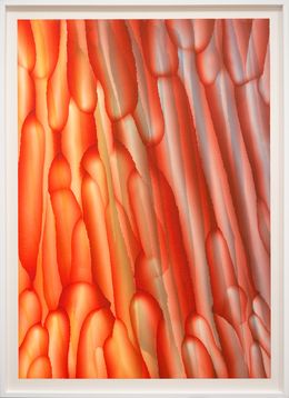 Gemälde, Orange blue spring, François Nugues