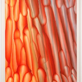 Gemälde, Orange blue spring, François Nugues
