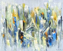 Painting, Abstract Skyscrapers, Marieta Martirosyan