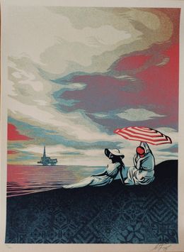 Print, Bliss At The Cliff's Edge, Shepard Fairey (Obey)