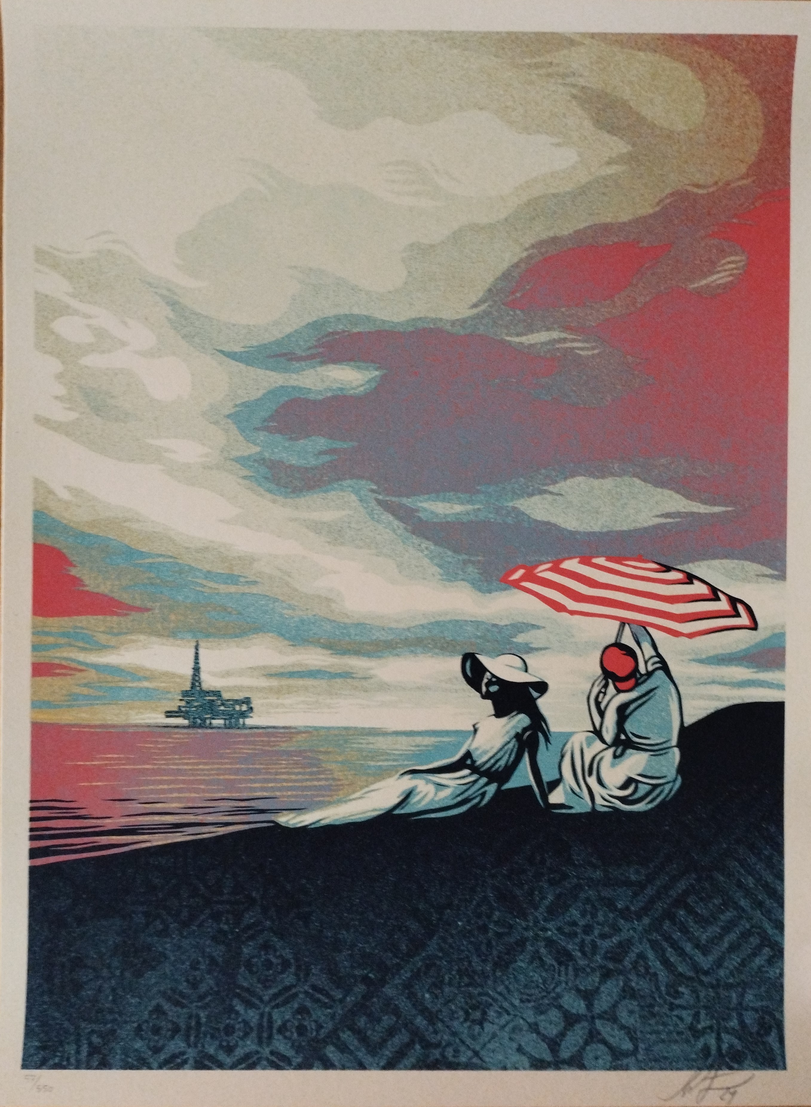 Shepard Fairey (Obey), Bliss At The Cliff's Edge Shepard Fairey (Obey), Bliss At The Cliff's Edge