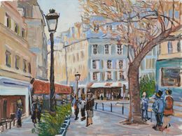 Peinture, Une rue de Paris, Patrick Marie