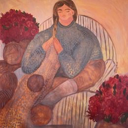 Painting, Threads of my peace, Dasha Pogodina