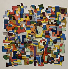 Gemälde, City, Albrecht Behmel