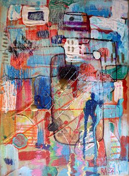 Painting, City 14, Rakhmet Redzhepov (Ramzi)