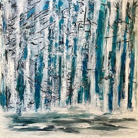 Painting, Scintillante tra i pini, Justine Giordano