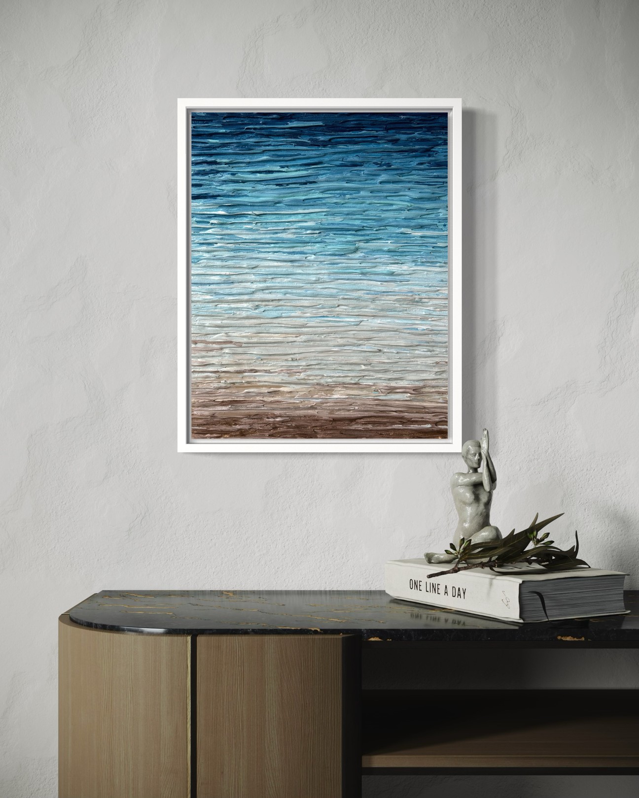 Daniela Pasqualini, Serenity V - White box frame Daniela Pasqualini, Serenity V - White box frame