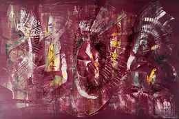 Painting, Hidden faces IV, Marie-Amélie Chéreau