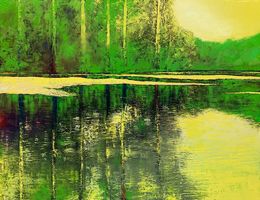 Gemälde, Sur l'eau, Benoît Trimborn