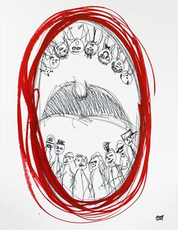 Fine Art Drawings, People Teeth, Michael Grine