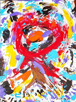Gemälde, Hand painted III, Damien Berrard