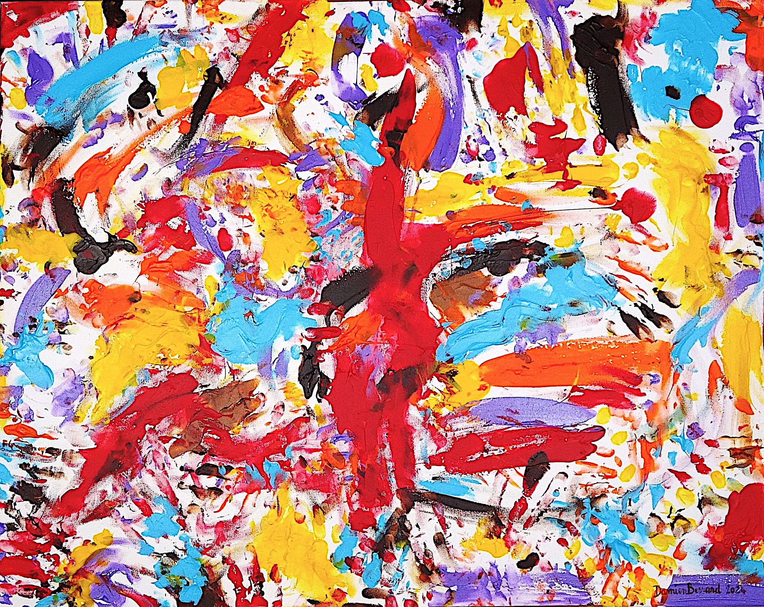 Damien Berrard, Hand painted II, dragon rouge Damien Berrard, Hand painted II, dragon rouge