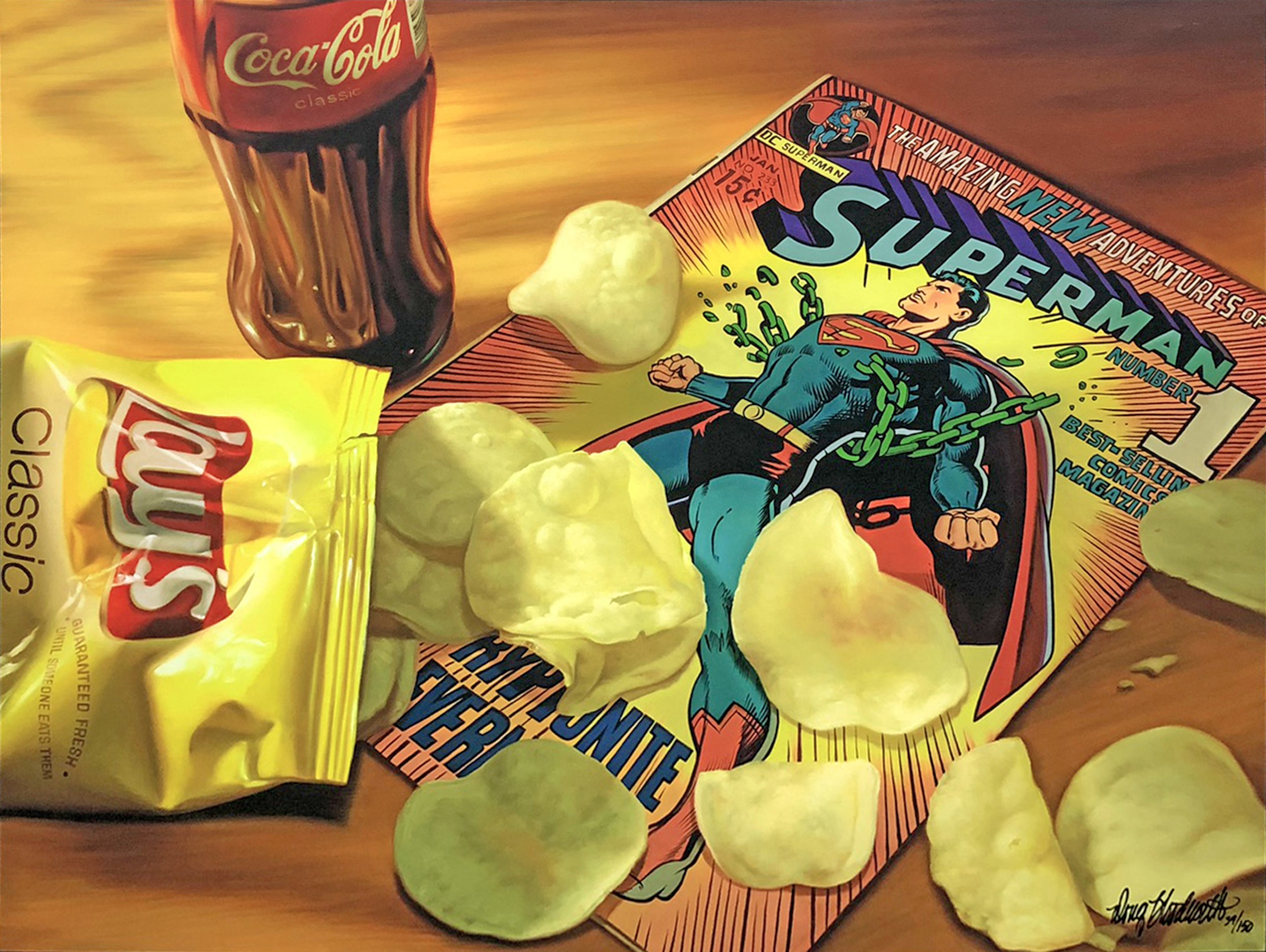 Doug Bloodworth, Superchip (large signed giclee on canvas) Doug Bloodworth, Superchip (large signed giclee on canvas)