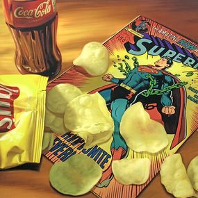Print, Superchip (large signed giclee on canvas), Doug Bloodworth