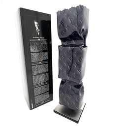 Sculpture, Hommage to LV Leather - Black, Ad Van Hassel