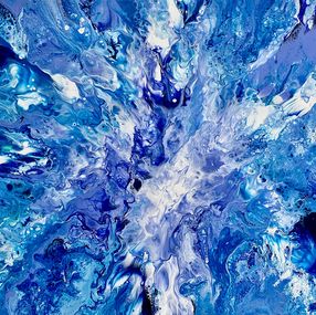 Gemälde, Blue Explosion, Monica Tangen