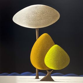 Painting, Les arbres 02.10.24, Laurent Bouro