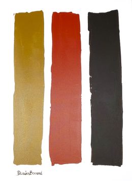 Gemälde, Color lines, brown, Damien Berrard