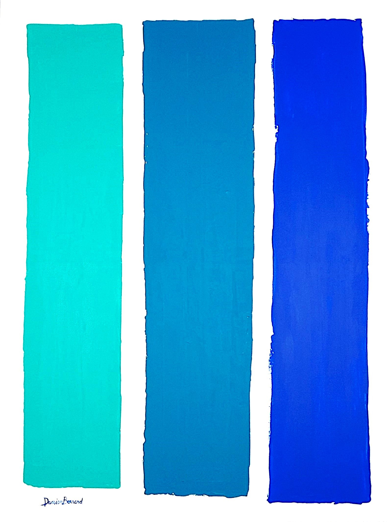 Damien Berrard, Color lines, turquoise Damien Berrard, Color lines, turquoise