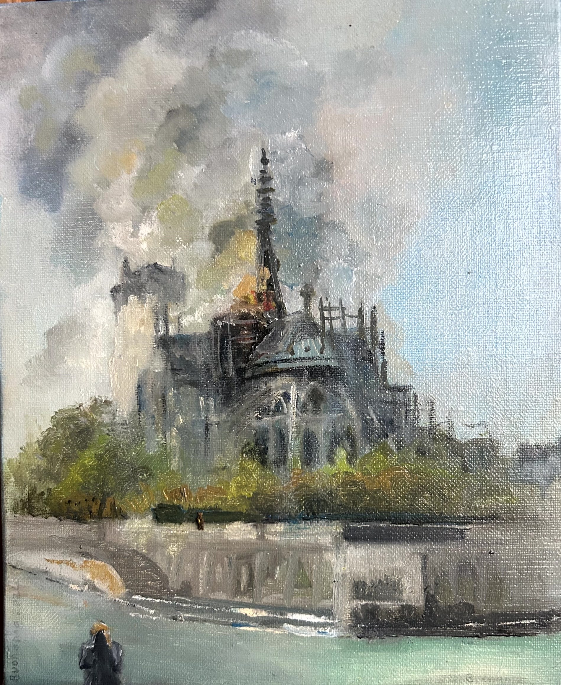 Lisbeth Buonanno, En ce jour Notre Dame enflammée Lisbeth Buonanno, En ce jour Notre Dame enflammée