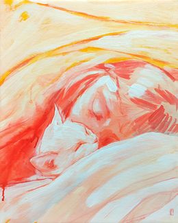 Gemälde, Etude warm sleeping, Olha Vlasova