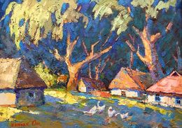 Gemälde, Evening sunbeam, Oksana Ivanyuk