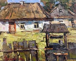 Gemälde, Sunny courtyard, Oksana Ivanyuk