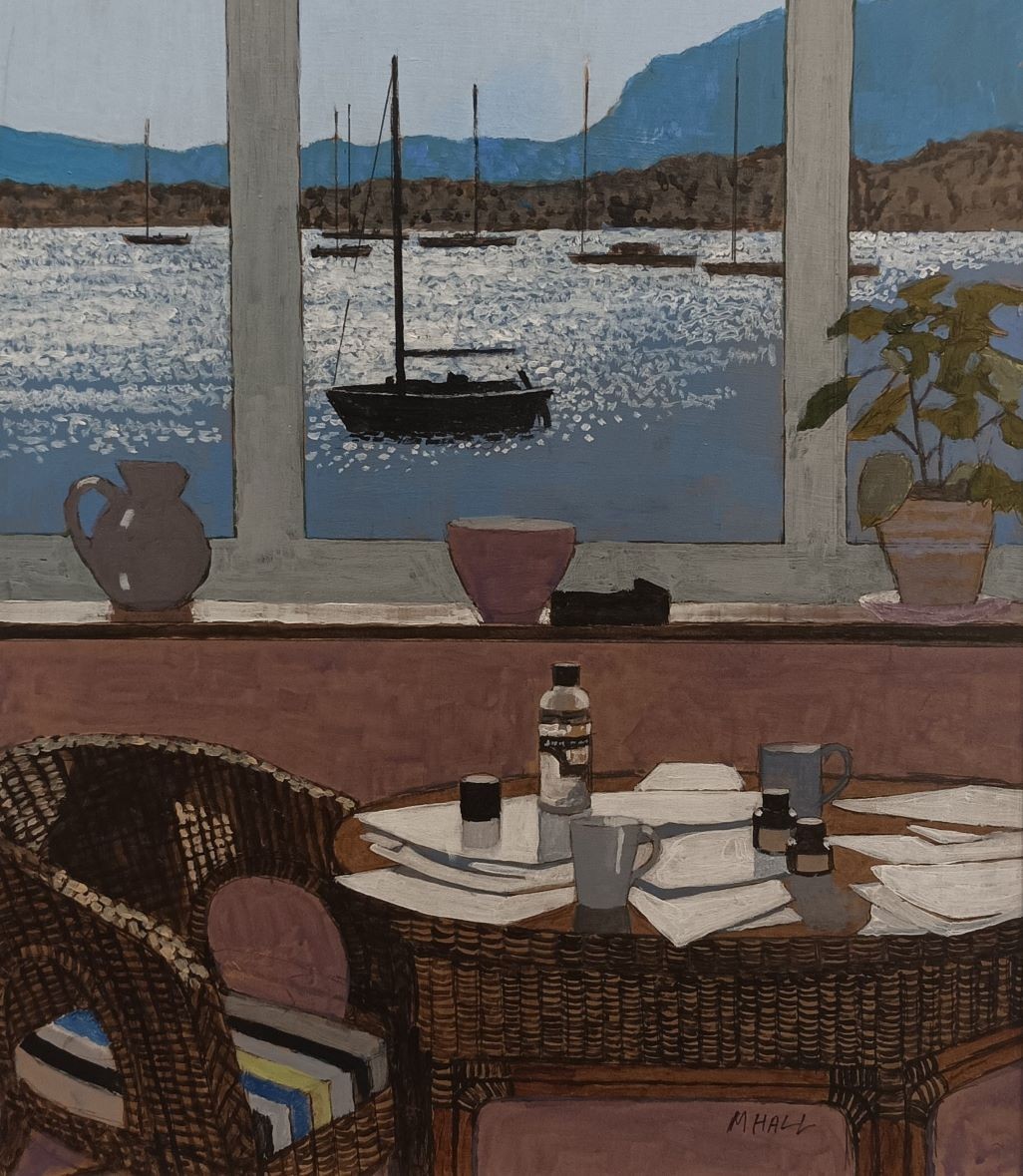 Mike Hall, View from a Restaurant Mike Hall, View from a Restaurant